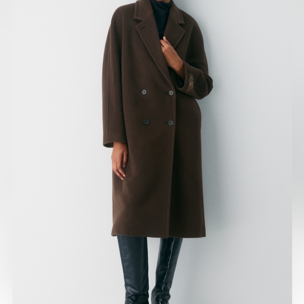 Aritzia Slouch Coat - Burnt Cedar